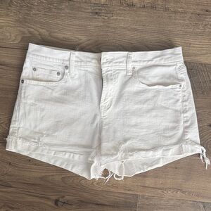 Gap White Denim Shorts